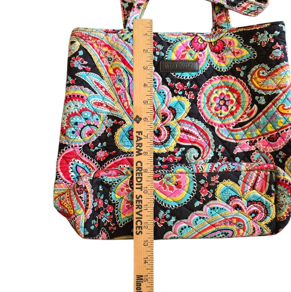 Vera Bradley Parisian Paisley Tote Bag Snap Closer - Picture 3 of 10